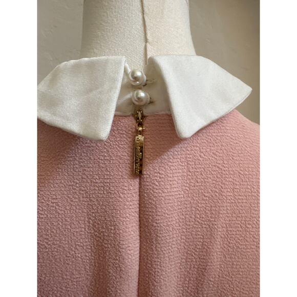 Karl Lagerfeld Paris Blush Pink Lace trim Collar Dress – Size 4 - Picture 4 of 8